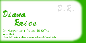 diana raics business card